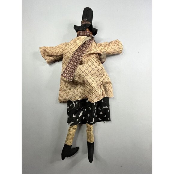 Pumpkin Head Scarecrow 21" Halloween Decoration Bean Bag Shelf Sitter Plush - Picture 7 of 8